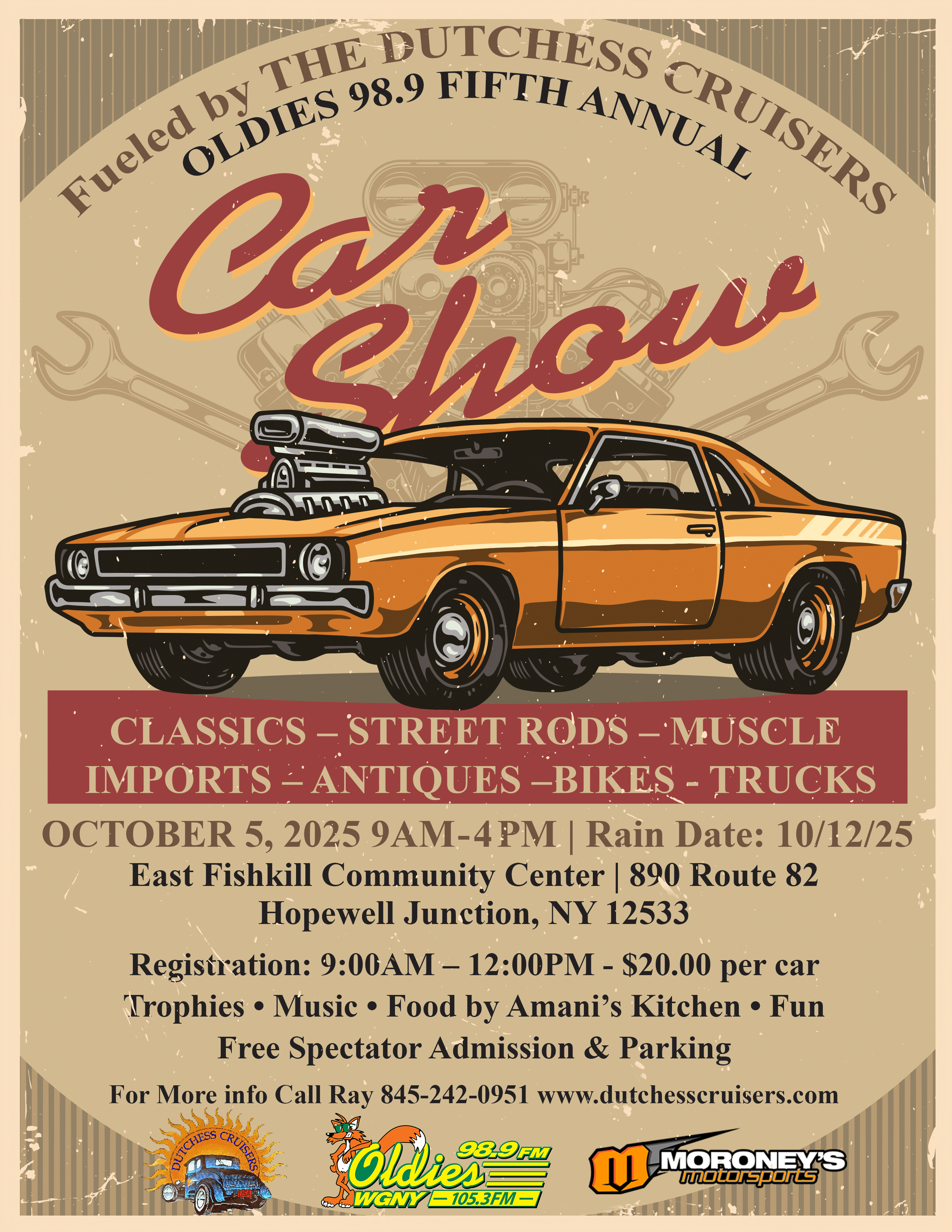 2025 Oldies Car Show   flyer